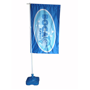 Nation Flag Banner Display Stand with Waterbox